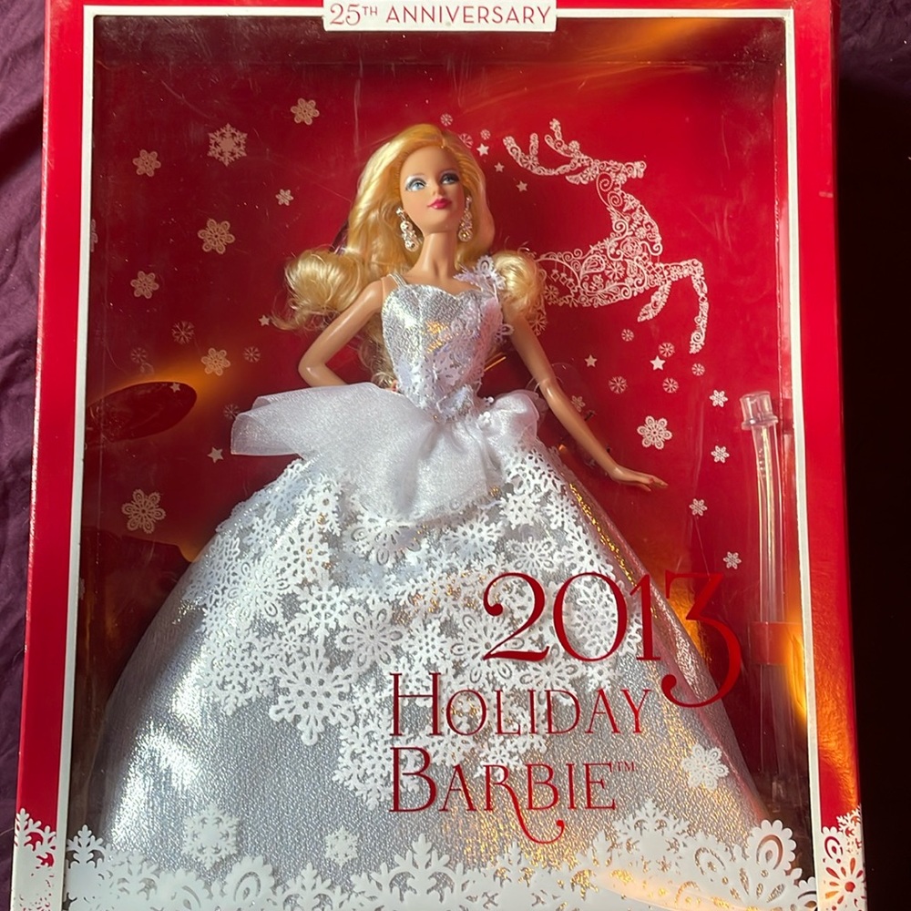 2013 25th anniversary holiday Barbie New in box